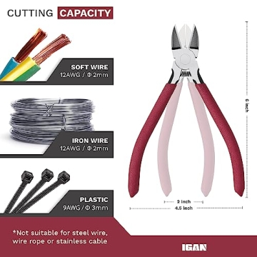 IGAN P6 Ultra Sharp 6-Inch Flush Cutter - Perfect for Crafts