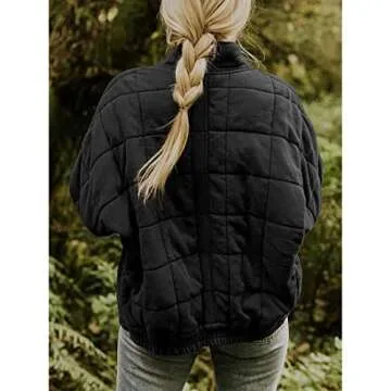 Wefebi Womens Lightweight Quilted Jacket - Stylish & Warm
