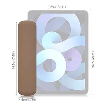 BEZOX Makeup Brush Holder - Travel Silicon Makeup Brush Case with Magnet Closure, Compact Brush Pouch Travel Essentials - Brown