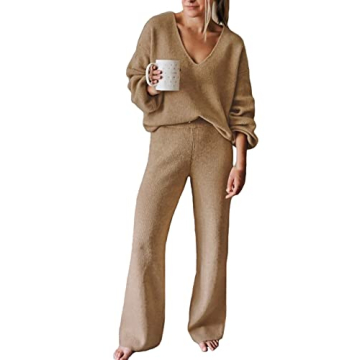 Viottiset Women's Stylish Knit Lounge Set for Comfort
