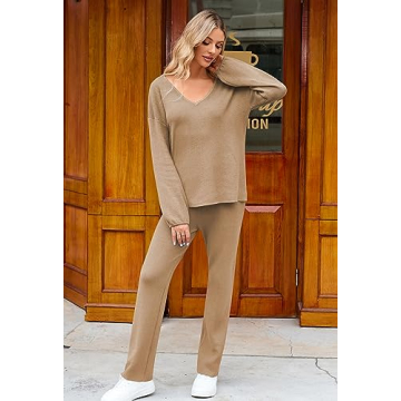 Viottiset Women's Stylish Knit Lounge Set for Comfort