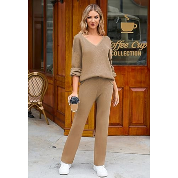 Viottiset Women's Stylish Knit Lounge Set for Comfort