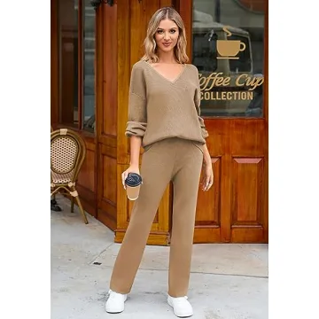 Viottiset Women's Stylish Knit Lounge Set for Comfort