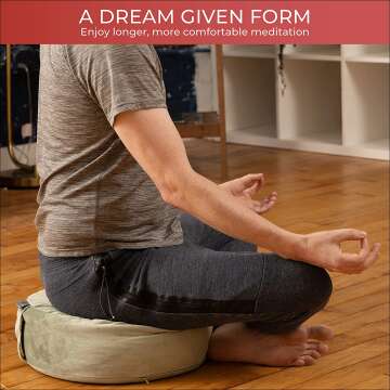 Florensi Meditation Cushion for Yoga and Comfort