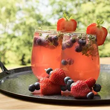 Libbey Vina Stemless Wine Glasses, Set of 4 - Elegance Meets Durability