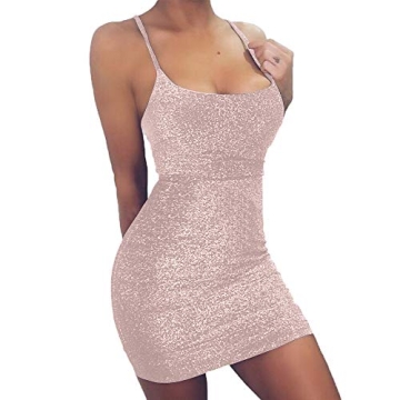 Stylish Glitter Mini Dress for Parties and Events