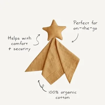Mushie Star Security Blanket for Baby | Organic Cotton