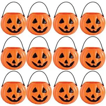 Adorable Mini Pumpkin Treat Pails for Halloween Fun