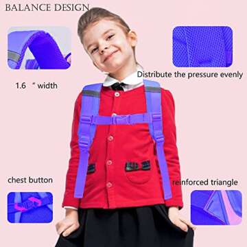 HT HONOR Kids Backpack for Girls - Stylish & Durable