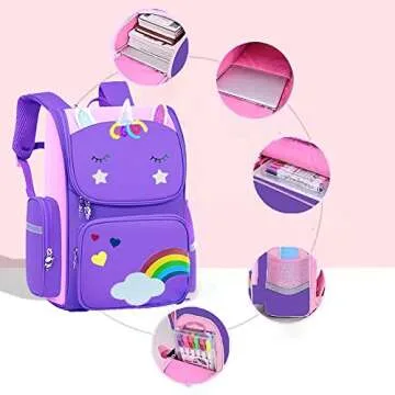 HT HONOR Kids Backpack for Girls - Stylish & Durable