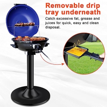 High Power 1800W Smokeless Electric Grill for All Spaces