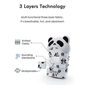 Giftty Baby Teething Mitten Panda Teether for Infants