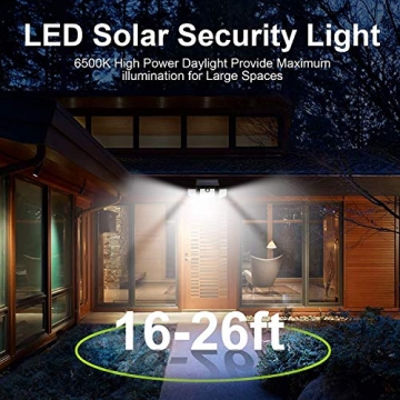 Solar Motion Sensor Lights with 3 Adjustable Heads