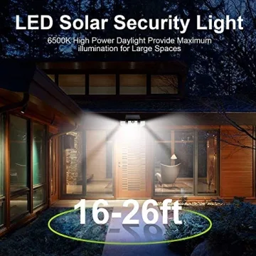 Solar Motion Sensor Lights with 3 Adjustable Heads