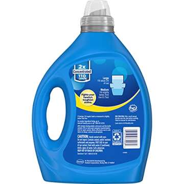 All Liquid Laundry Detergent, Stainlifter Fights Tough Stains, for Messy Fun Families, 2X Concentrated, 110 Loads