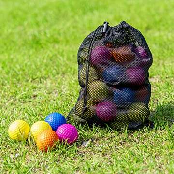 JAYA 12 Pack Foam Golf Practice Balls, Realistic Feel and Limited Flight, Soft for Indoor or Outdoor Training