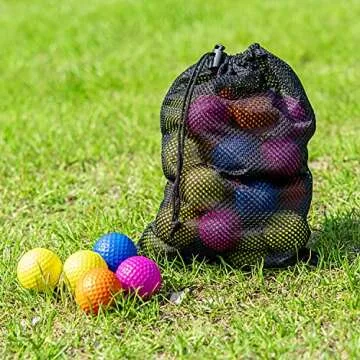 JAYA 12 Pack Foam Golf Practice Balls, Realistic Feel and Limited Flight, Soft for Indoor or Outdoor Training