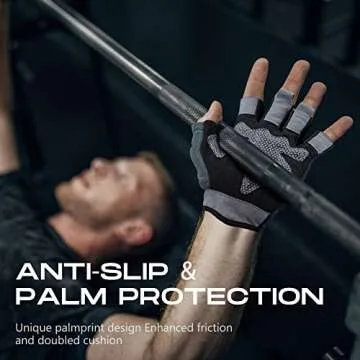 LIFECT Breathable Workout Gloves with Extra Grip for Gym Training