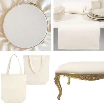 Barcelonetta Heavy Cotton Canvas Fabric for Crafts