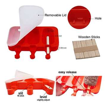 Homemade Popsicle Silicone Molds - BPA-Free Fun Treats