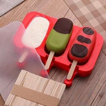 Silicone Popsicle Molds Set for Easy Homemade Treats