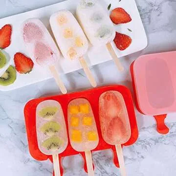 Silicone Popsicle Molds Set for Easy Homemade Treats