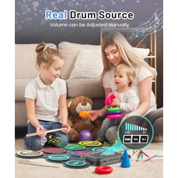 Sboet Electronic Drum Set - 9 Pads, Portable Design