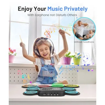 Sboet Electronic Drum Set - 9 Pads, Portable Design