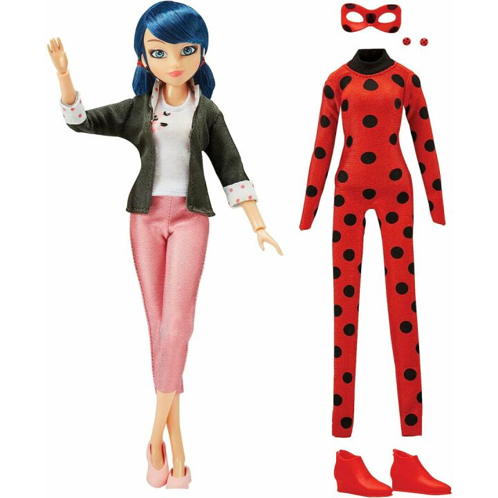 Miraculous Cat Ladybug Marinette Doll with Outfit