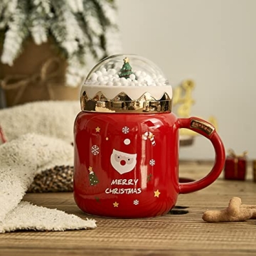 GUTE Snow Globe Mug - Festive Ceramic Holiday Drinkware