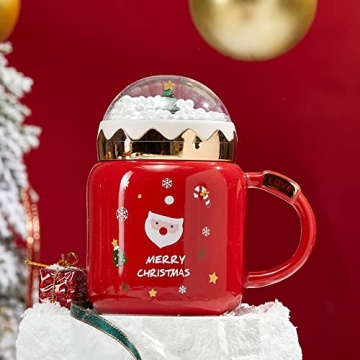 GUTE Snow Globe Mug - Festive Ceramic Holiday Drinkware