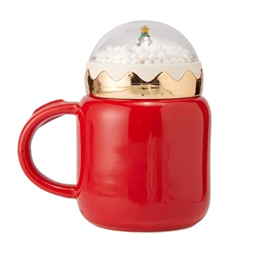 GUTE Snow Globe Mug - Festive Ceramic Holiday Drinkware