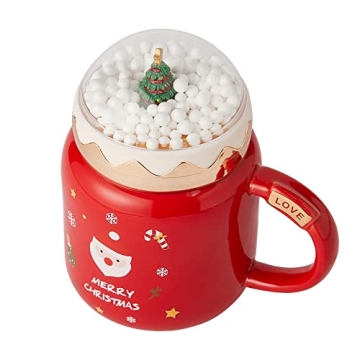 GUTE Snow Globe Mug - Festive Ceramic Holiday Drinkware