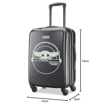American Tourister Star Wars Hardside Luggage with Spinner Wheels, Star Wars The Child, Carry-On 21-Inch