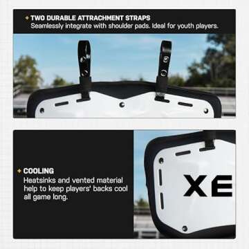 Xenith Velocity Football Back Plate - Superior Protection and Comfort