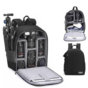 Cwatcun Waterproof Camera Backpack for DSLR & Mirrorless