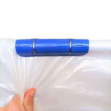 Bootstrap Farmer Snap On Clamps 3/4 inch 50 pack Row Cover Clips for Greenhouse Plastic Shade Cloth