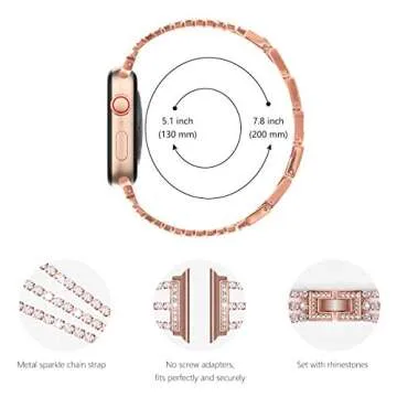 Surace Bling Diamond Apple Watch Band for Women