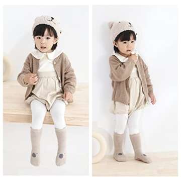 BEHELE Baby Non-skid Grip Socks for Boys & Girls - Warm & Cozy Toddler Socks