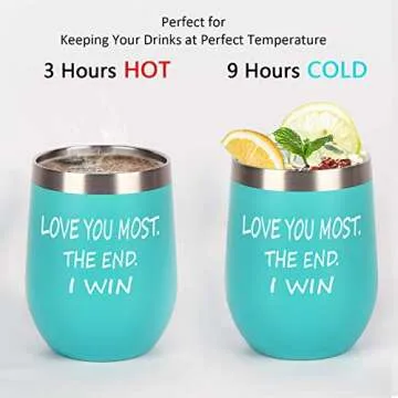 XGATML Love You Most Wine Tumbler for Her