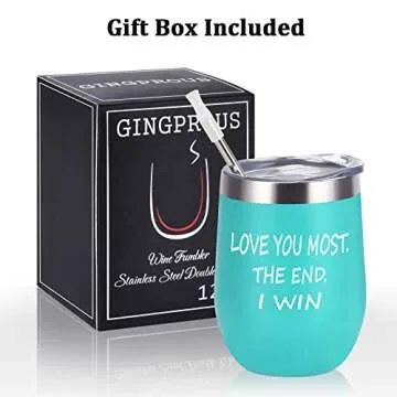 XGATML Love You Most Wine Tumbler for Her
