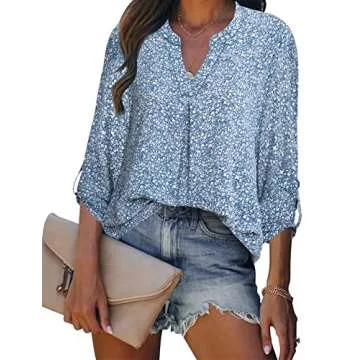 Shop Gaharu Floral Long Sleeve Blouse for Women
