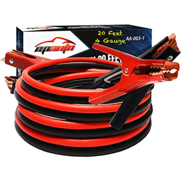 EPAuto 4 Gauge Heavy Duty Booster Jumper Cables 20 Ft
