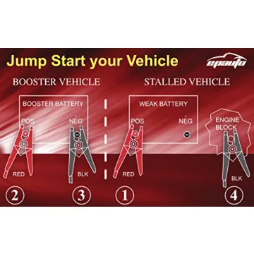 EPAuto 4 Gauge Heavy Duty Booster Jumper Cables 20 Ft