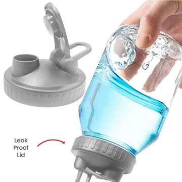 Onebycitess 3 Pack Mason Jar Lids,Wide Mouth Reusable Canning Lids Flip Cap Lids for Regular Mouth Mason Jars Canning Jars Ball Jars (Jars not Included)