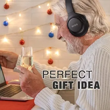 KVIDIO Bluetooth Headphones with 65H Playtime