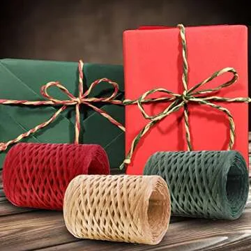 CREATRILL Raffia Ribbon 1080 Feet Eco-Friendly Gift Wrapping