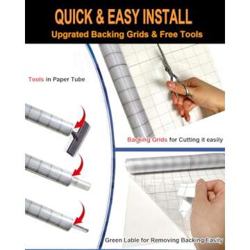 Dwersty Frosted Glass Window Privacy Film Decorative