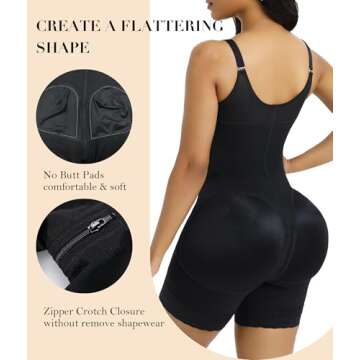 YIANNA Postpartum Full Shapewear for Women Tummy Control
