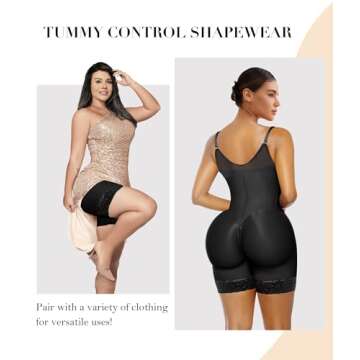YIANNA Postpartum Full Shapewear for Women Tummy Control